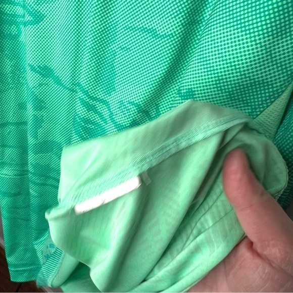 Under Armour Green Patterned Pullover 1/4 Zip Long Sleeve Athletic Top Large - Picture 7 of 12